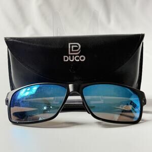 DUCO Men's Carbon Fiber Temple Sunglasses FRAMES ONLY DC8206 61-15-139mm & Case